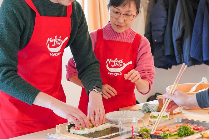 Sushi & Sake Tasting Cooking Class Local Supermarket Visit