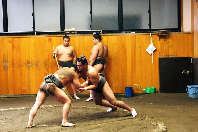 Watch Sumo Morning Practice at Stable in Tokyo - Observing the Morning Practice