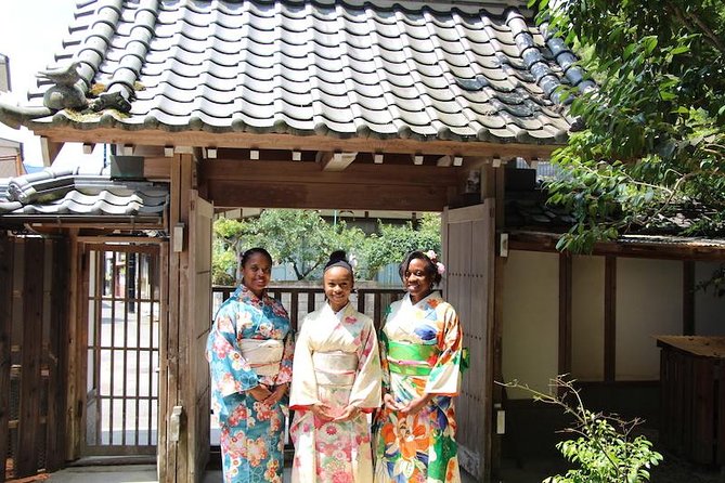 An Amazing Set of Cultural Experience: Kimono, Tea Ceremony and Calligraphy - A Historic Zen Temple Setting