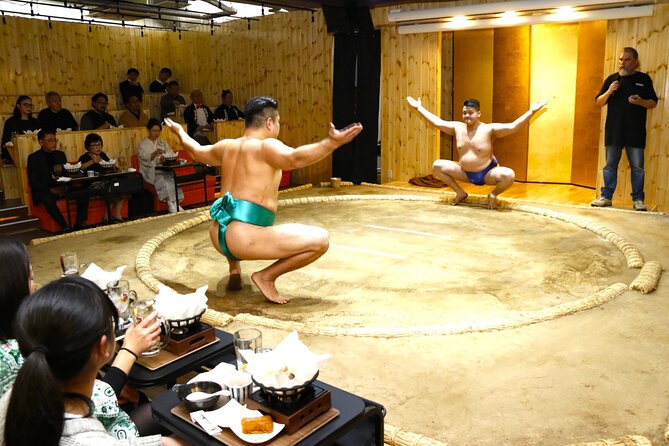 Tokyo Sumo Entertainment Show With Chicken Hot Pot and Photo - Just The Basics