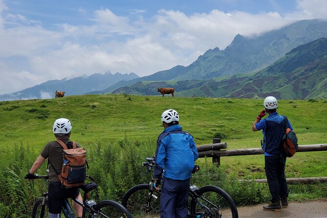 Private E-Mtb Guided Cycling Around Mt. Aso Volcano & Grasslands - Start Time and End Point