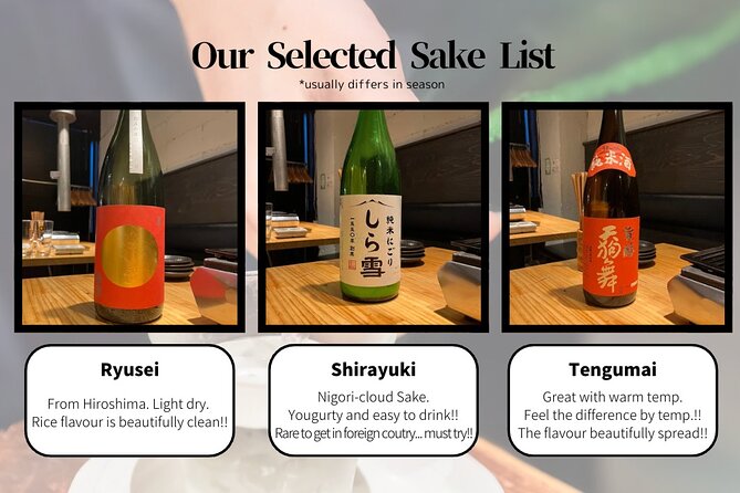 Small Group Guided Sake Tasting Experience in Tsukiji, Near Ginza - Pricing Details