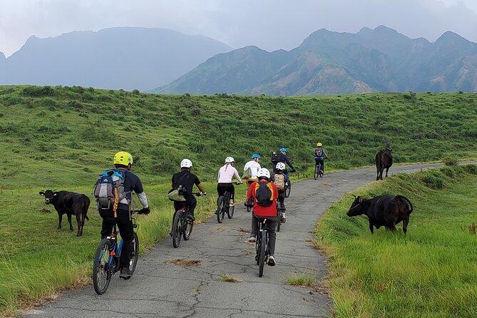 Private E-Mtb Guided Cycling Around Mt. Aso Volcano & Grasslands - Cycling Route and Highlights