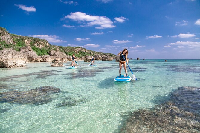 [Okinawa Miyako] 3 Activities in One Package! Enjoy Beach Stand-Up Paddleboarding, Tropical Snorkeling, Exploring the Pumpkin Limestone Cave, and Canoeing - Just The Basics