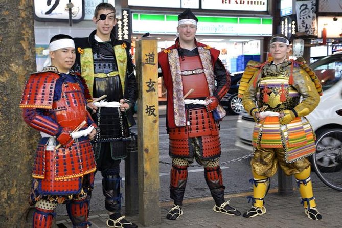 Samurai Photo Shooting at Street in Shibuya - Learning Samurai History