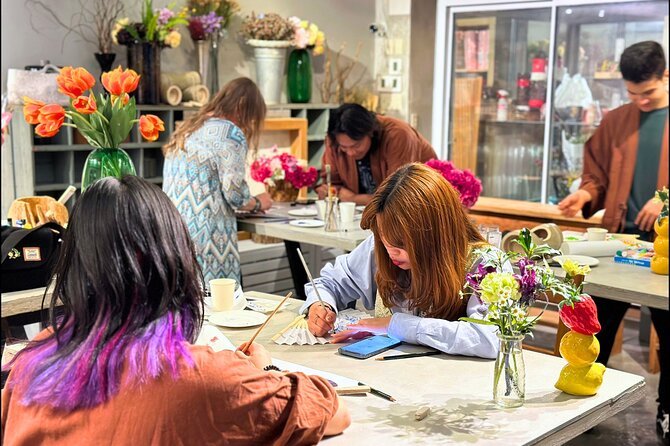 Japanese Fan Painting Workshop ~ in a Tokyo Flower Shop - Location Details