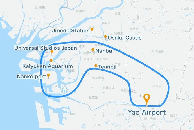 [25 Min] Osaka Cessna Cruising- Touring the Tsutenkaku and USJ - Cancellation and Refund Policy