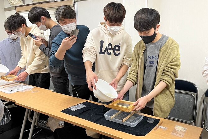 Private Workshop of Handmade Traditional Japanese Paper in Tokyo - Hosts Commitment to Guests