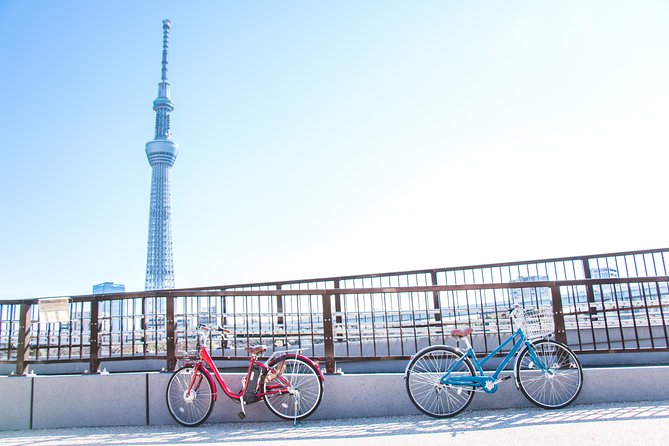 [Electric Bicycle Tour]: 6-Hour Travel Course by Electric Bicycle Asakusa, Ueno Park, Edo-Tokyo Museum, and Sky Tree. (There Is a Support Car.)