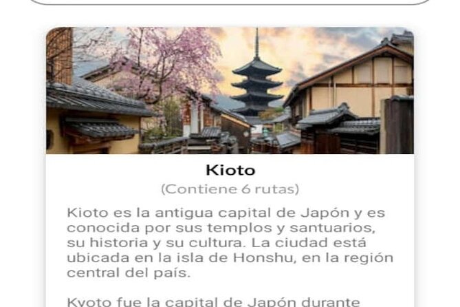 Audio Guide App Japan Tokyo Kyoto Takayama Kanazawa Nikko and Others - User Experience and Accessibility