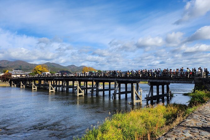 Osaka Dep, Arashiyama Ninnaji and Golden Pavilion Full Day Tour - Itinerary Highlights