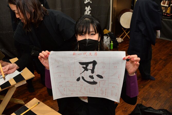 Shodo (Calligraphy) as Shinobi Samurai Culture in Tokyo, 90-min - Pricing and Cancellation Policy